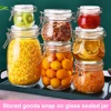 Glass Sealed Jar Food Grade Pickled Vegetables Pickled Vegetables Honey Soaked Wine Jam Tea Coffee Storage Jar Buckle Glass Jar 3