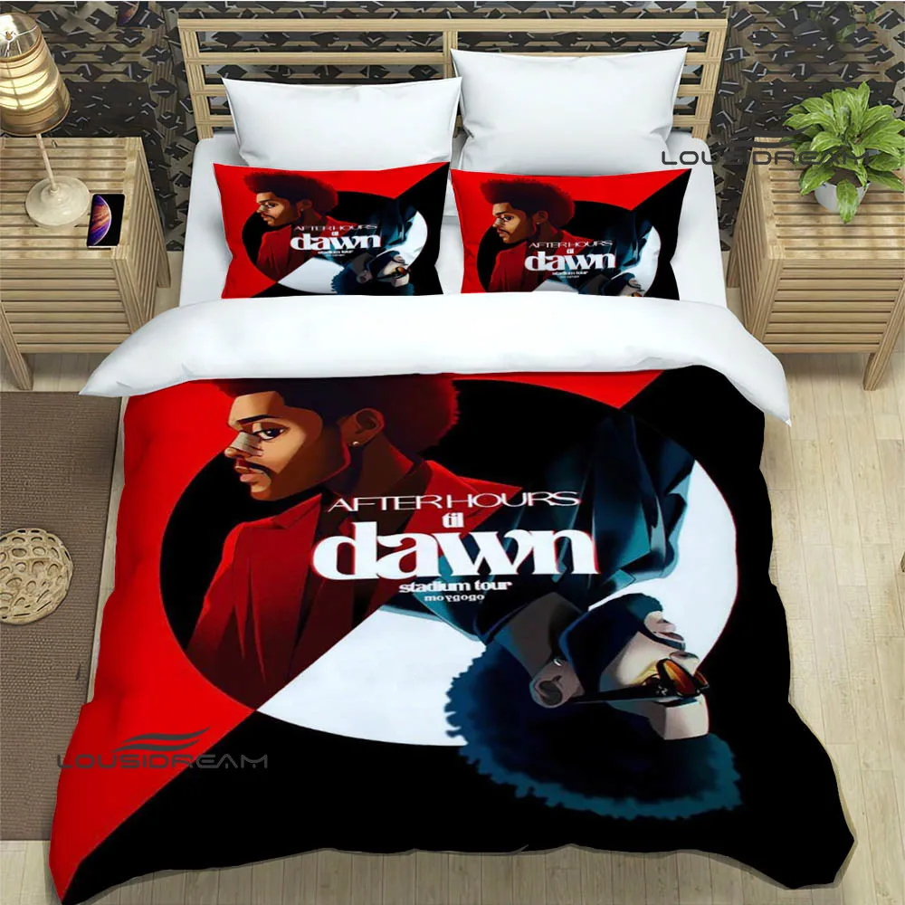 Singer The Weeknd printed Bedding Sets exquisite bed supplies set duvet cover bed comforter set bedding set luxury birthday gift 5