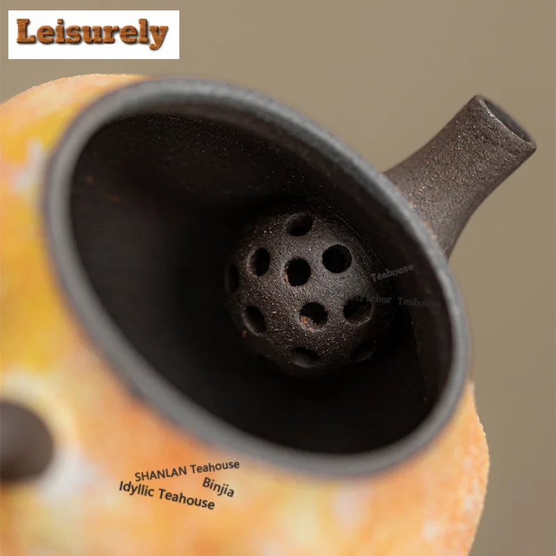 125ML Mineral Rocks Teapot Aesthetic Tea Infuser Pot Tea Maker Kettle With Ball Hole Tieguanyin Teaware Supplies Gift Ornaments