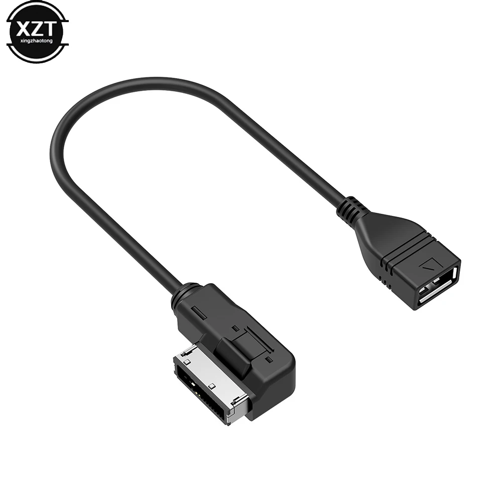 MDI AMI AUX to USB Female Audio AUX Adapter Cable Wire For Benz