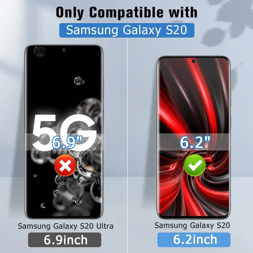 1/4Pcs 3D Tempered Glass For Samsung Galaxy S20 SM-G981 SM-G980 Screen Protector Glass