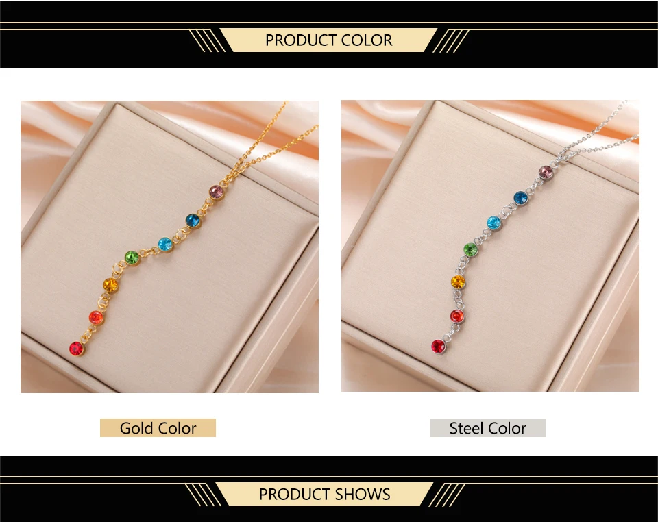 Dawapara Regenbogen Sieben Chakren Kristall Heilung Halskette Chakra Schutz Kristalle Halsband Spirale Charm Edelstahl Schmuck – Detail 3