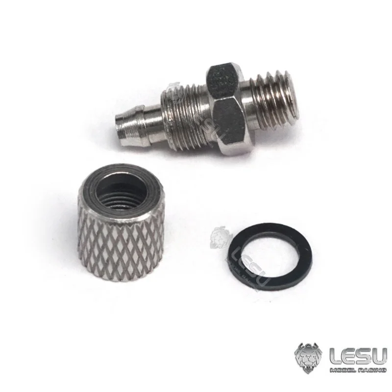 Simuliertes Hydraulikmodell, modifizierter Stahl, verzinkt, präzise gerade gebogene M5-Öldüse, 4*2,5mm Rohrinstallation