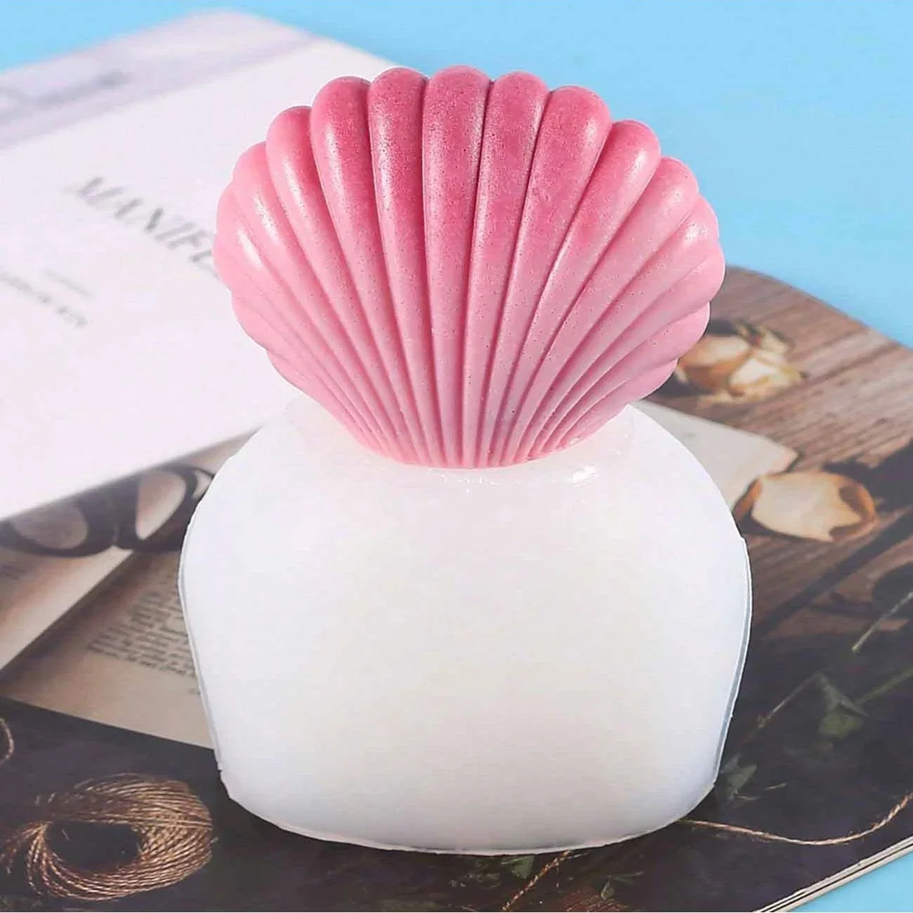 3D Shell Shaped Candle Silicone Mold