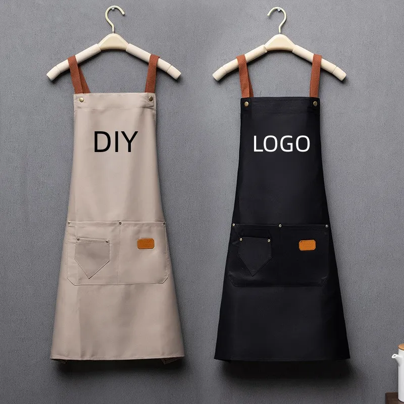 Shoulder hanging personalized apron, waterproof apron, kitchen for men and women, restaurant custom hairstylist cape