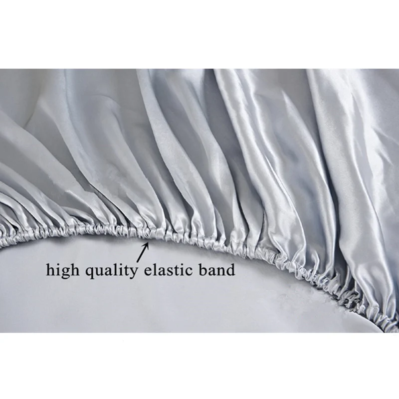 19MM 100% Mulberry Silk Fitted Sheet Deep 25cm Soft Flat Sheet Multicolor Multi Size ls0114-19003 5