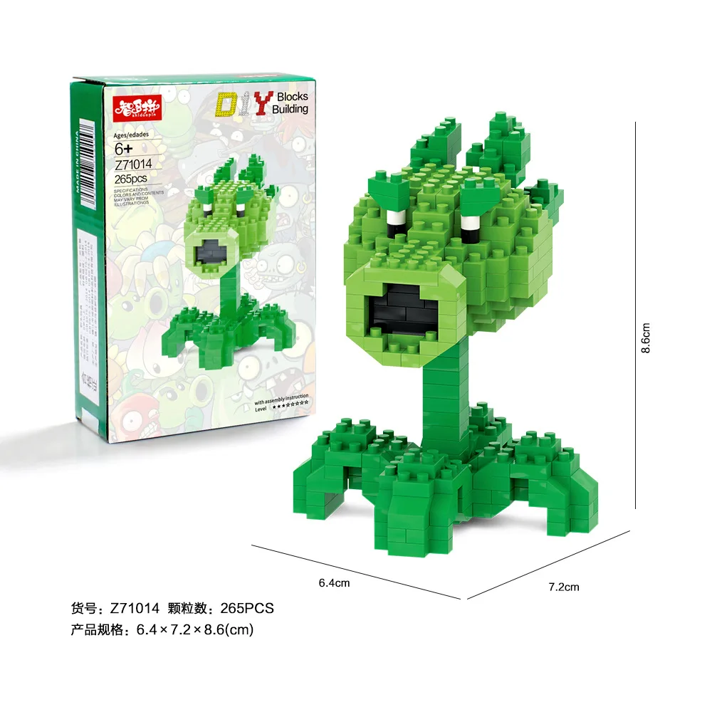 Lego Minecraft Figura Plantas Vs Zombies Mini Bloques Armables
