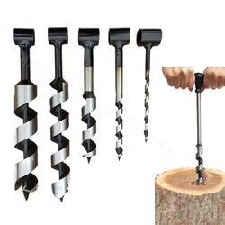 Bushcraft Hand Drill Carbon Steel Manual Auger Drill Portable Manual Survival Drill Bit Self-Tapping Survival Wood Punch Tool