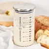 Fermenter Sealed Yeast Culture Vessel Transparent Sourdough Fermentation Jar with Scale Airtight Lid Wide for Home for Easy 1