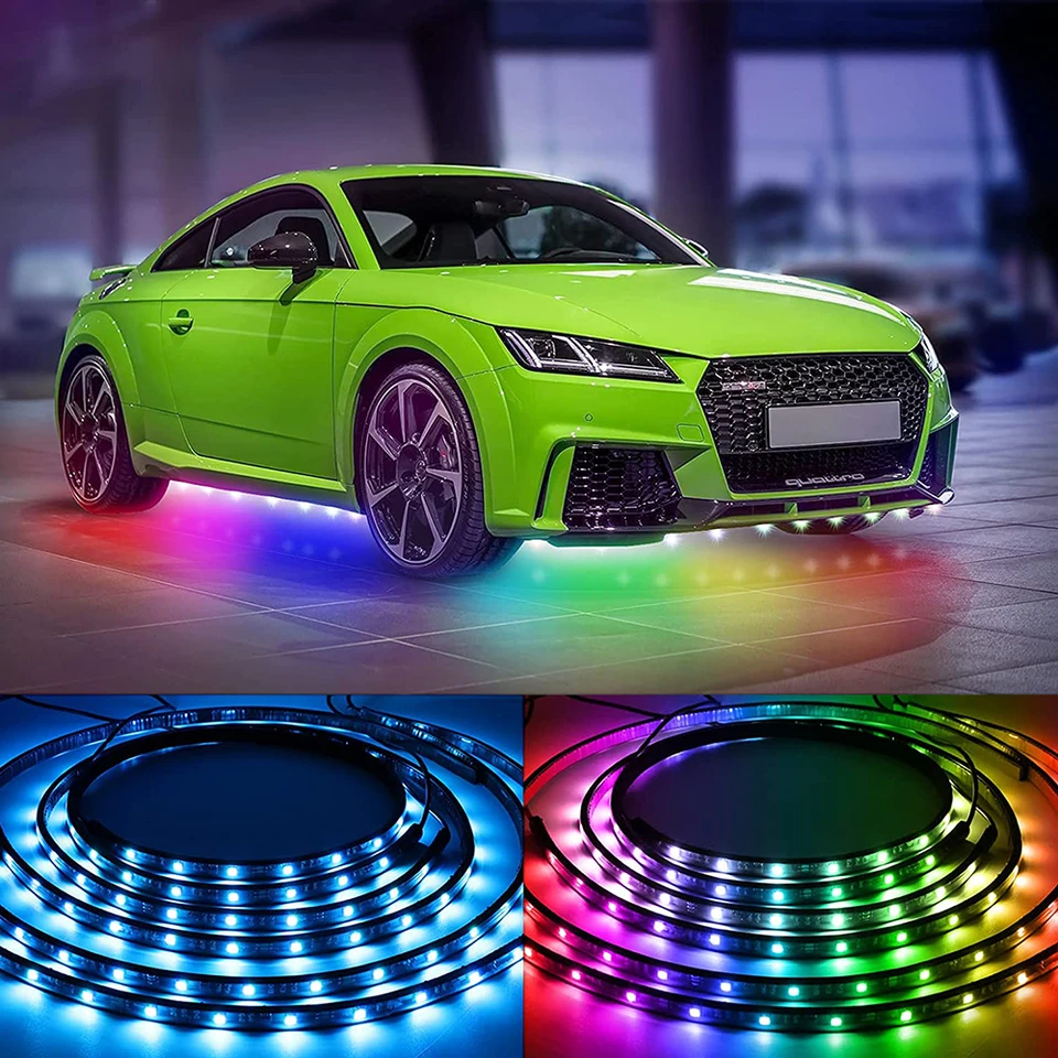 Car Flexible Underglow Strip Light Led Underbody | Strips Led Lights Car  Bottom - Decorative Lamps & Strips - Aliexpress