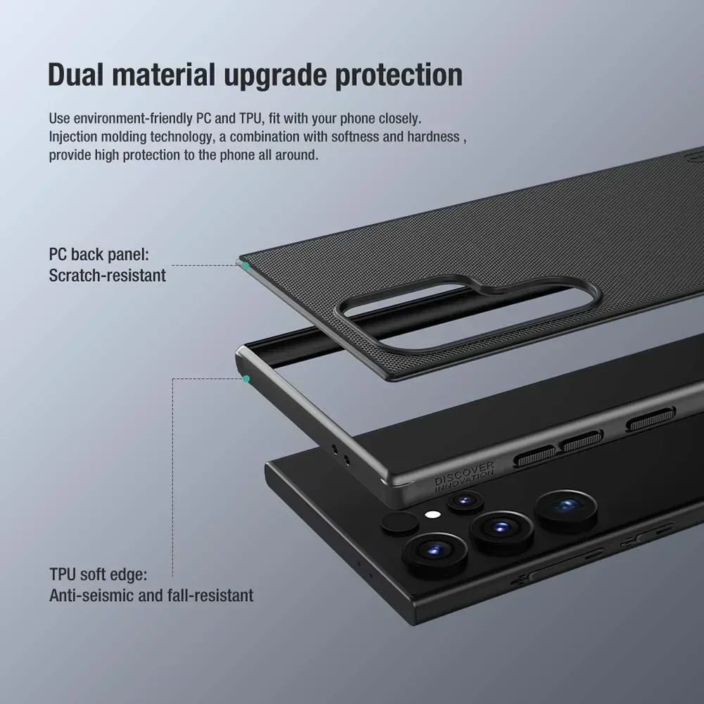 Frosted Shield Pro Anti-Fingerprint Shockproof Case with TPU+PC Protection