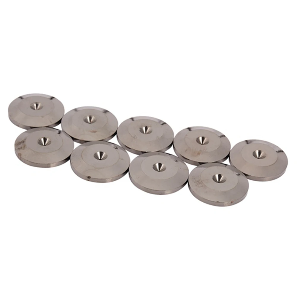 8 Pezzi In Metallo Antiurto Punte Del Piede Pad Stand Stuoie Per Altoparlanti Lettori Cd Giradischi Amplificatore Dac Recorder Piedi Pad