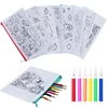 5/10pcs Non Woven Pen Bag Cartoon Pattern DIY Coloring Office Educational Supplies Student Stationery Storage Bag Reward TMZ 1