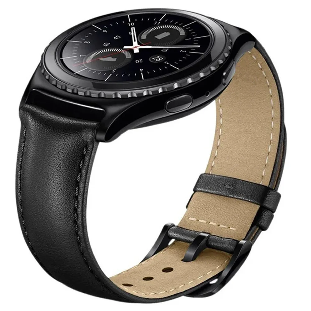 Leather Gear S2 classic band For Samsung Galaxy watch 3 45mm 41mm/Active 2 46mm/42mm Gear S3 Frontier Correa Wristband