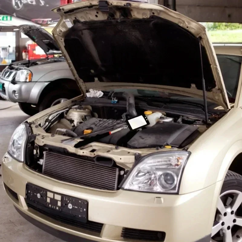 자동차 360 °   검사 거울 LED 조명 텔레스코픽 거울 확장형 정비 도구 검사 거울 텔레스코픽 핸들 수리 도구