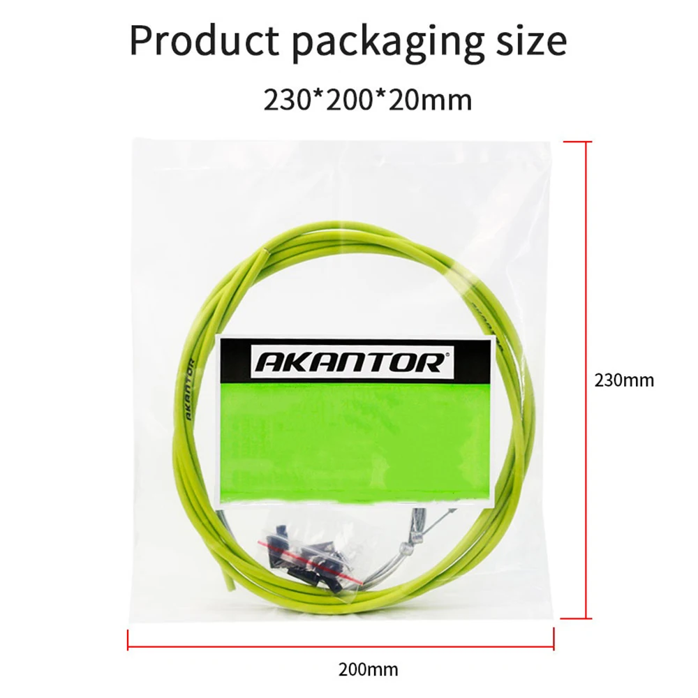 AKA Fahrrad Brems-/Schaltzug- und Gehäuse-Sets für MTB- und Rennräder – Schalt-/Bremszug-Kits mit Kabeln und Leitungen – Detail 10