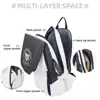 Foldable Tennis Paddle Backpack Large Capacity Handbag Tennis Bag Handheld Expandable Badminton Racket Bag Racquetball 4