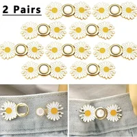 Reusable Metal Buttons Pearl Snap Fastener Pants Pin Retractable Button Sewing-on Buckles for Jeans Perfect Fit Reduce Waist 2