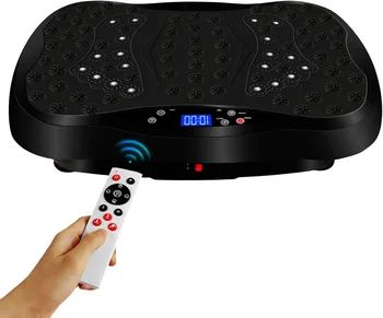 Vibration Plate Exercise Machine with Remote Control, Whole Body Workout Fitness Machine, Foot Massage, No Resistance Bands 1