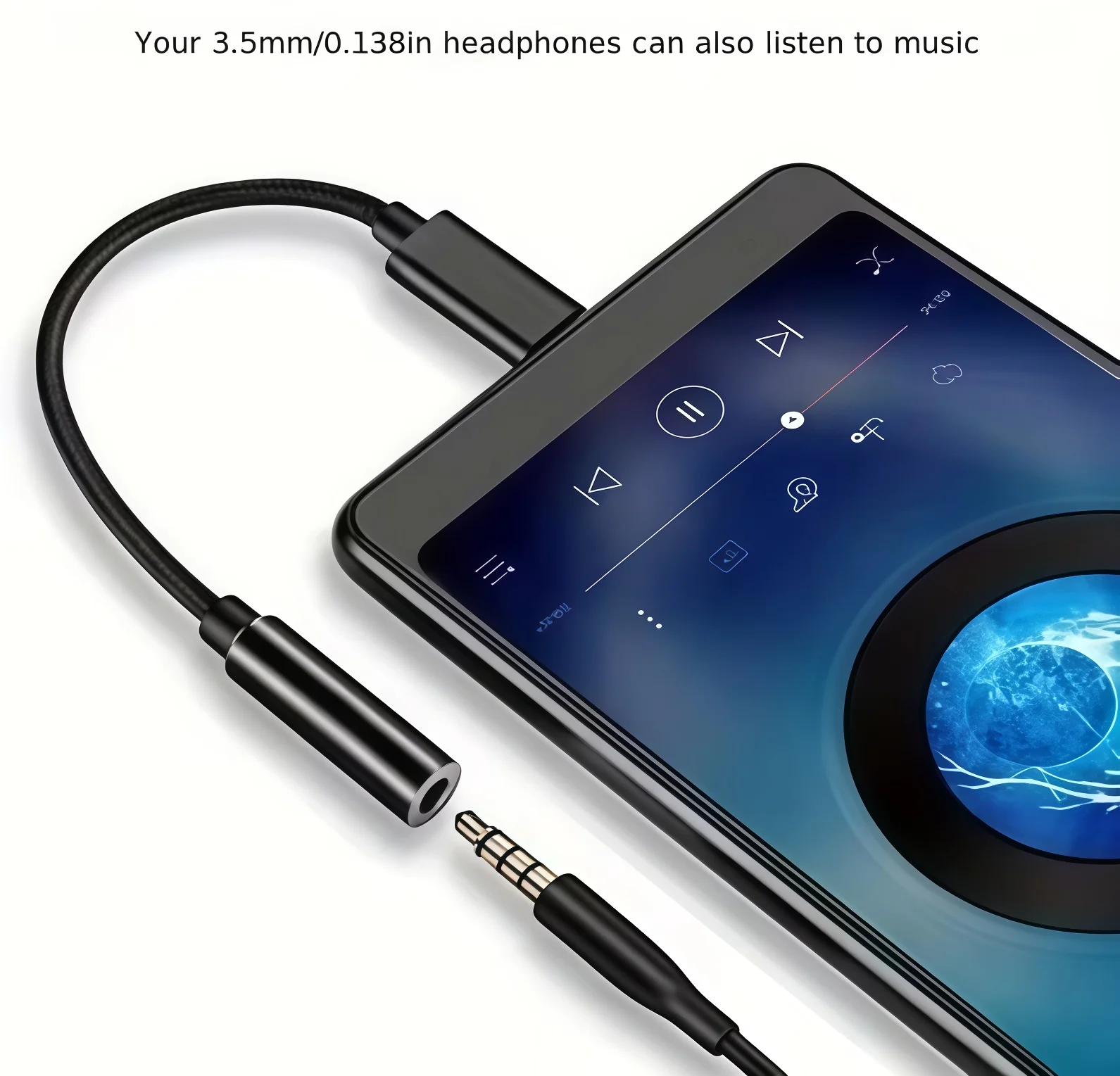 Universal USB-C to 3.5mm Audio Adapter Cable