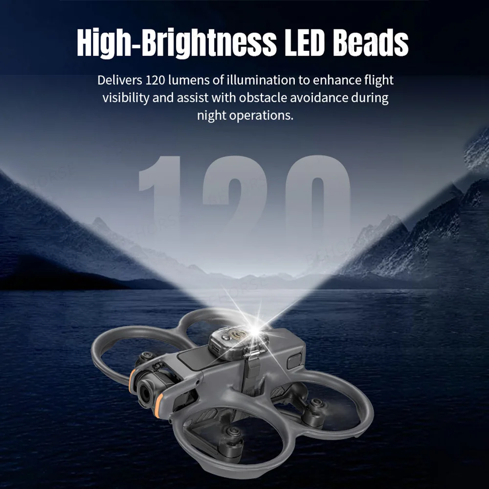 Alarme Lumineuse 120dB pour Drone DJI - Récupération Automatique