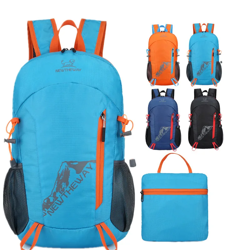 

22L Portable Foldable Backpack Folding Mountaineering Bag Ultralight Outdoor Climbing Cycling Travel Knapsack Hiking Daypack 가방