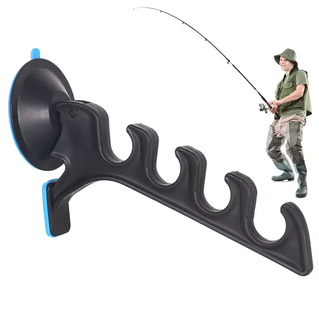 1PC Fishing Rod Racks Car Fishing Rod Holder Wall Mount Fishing Pole Rack  With Suction Cup Fish Tackle Tools - AliExpress