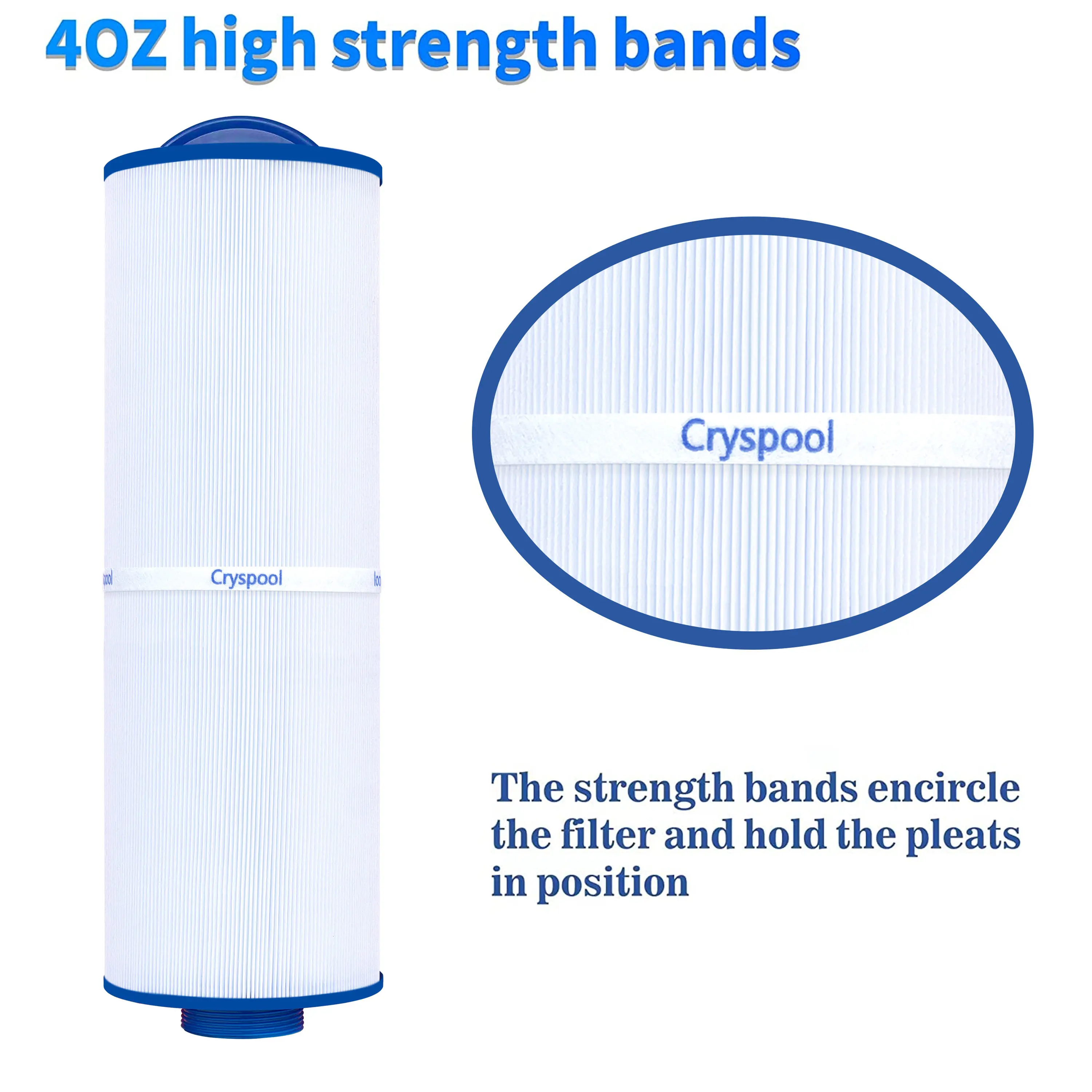 Cryspool Spa Filter Compatible with 20690 Marquis hot tub Filter, Unicel 5CH-512,50 sq.ft., 2 Pack 5