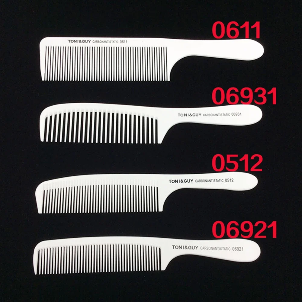 Barber Comb White Carbon Fiber Salon Hair Comb Hair Brush Barber Accessory Professional Accessory Barber Shop Hairstyling Tools