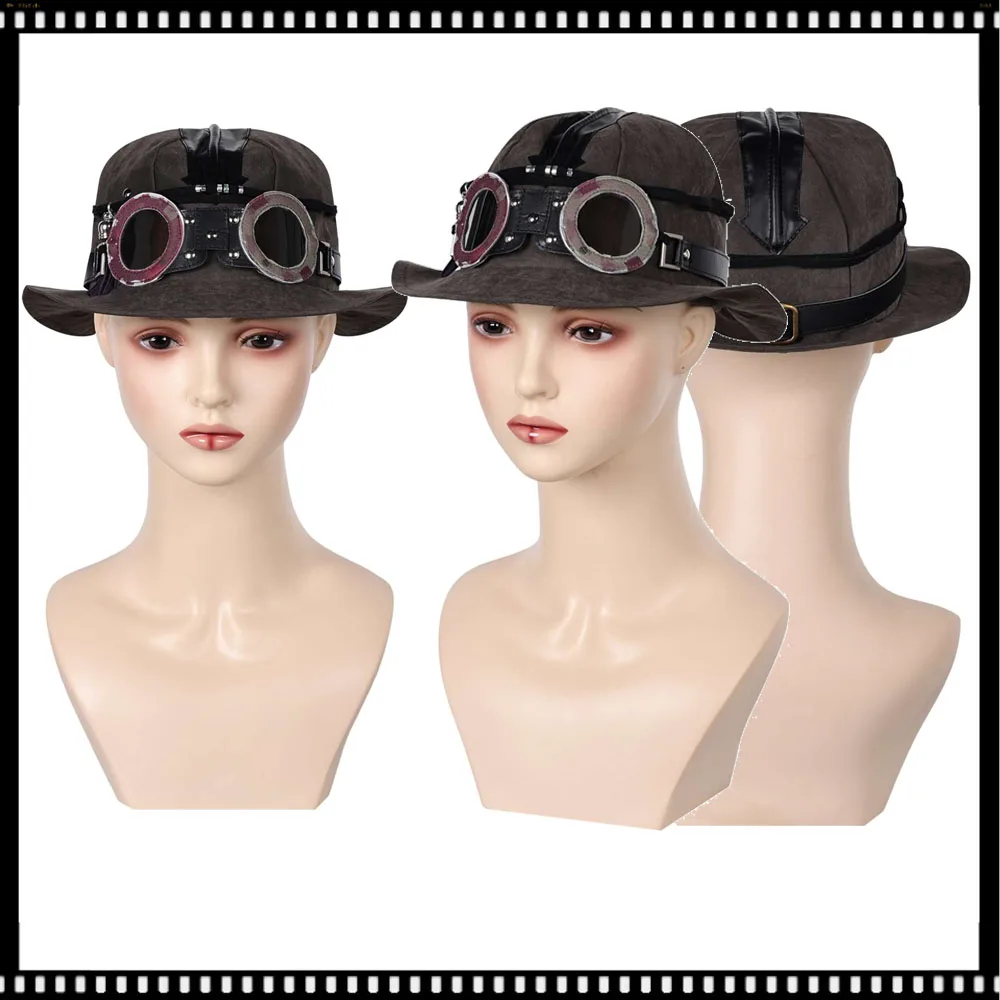 Anime Cosplay Props Arcane 2 Isha Cosplay Game LOL Disguise Girls Kids Children Punk Hats Cape Costume Headwear Prop Outfits Halloween Carnival Suit