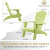 Adirondack Chair, Oversized Poly Lumber Fire Pit Chair with Cup Holder, 350Lbs Support Patio Chairs for Garden, Weather Resista 3
