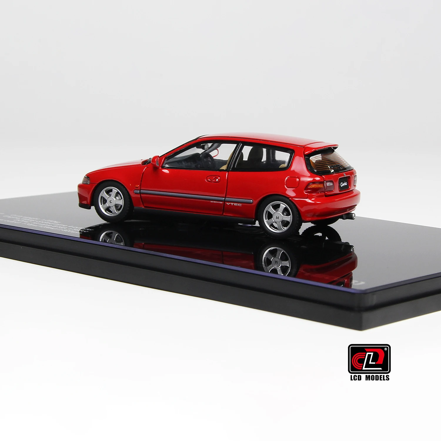 新品 希少！1/43 LDC ホンダ シビックEG6 SiR レッド 1/43 ダイキャストモデル LCD シビック EG6 カーモデルコレクターへの