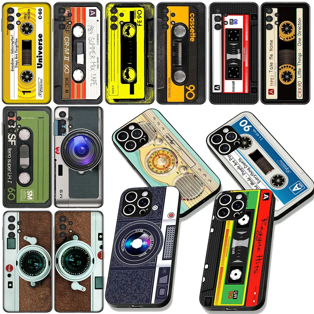 Vintage Cassette Tape Design Retro Camera Phone Case