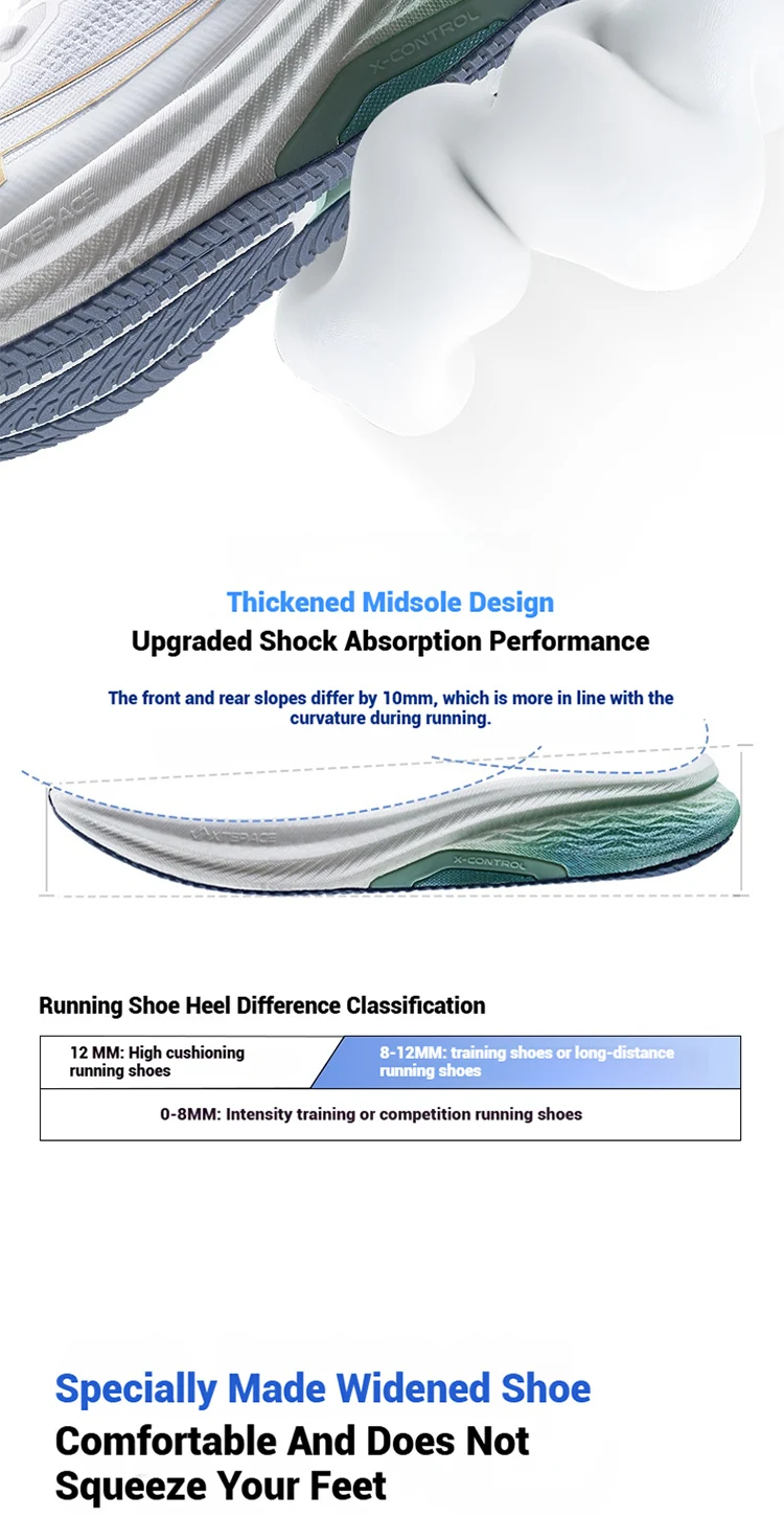 Xtep 2000km Plus Running Shoes sole design