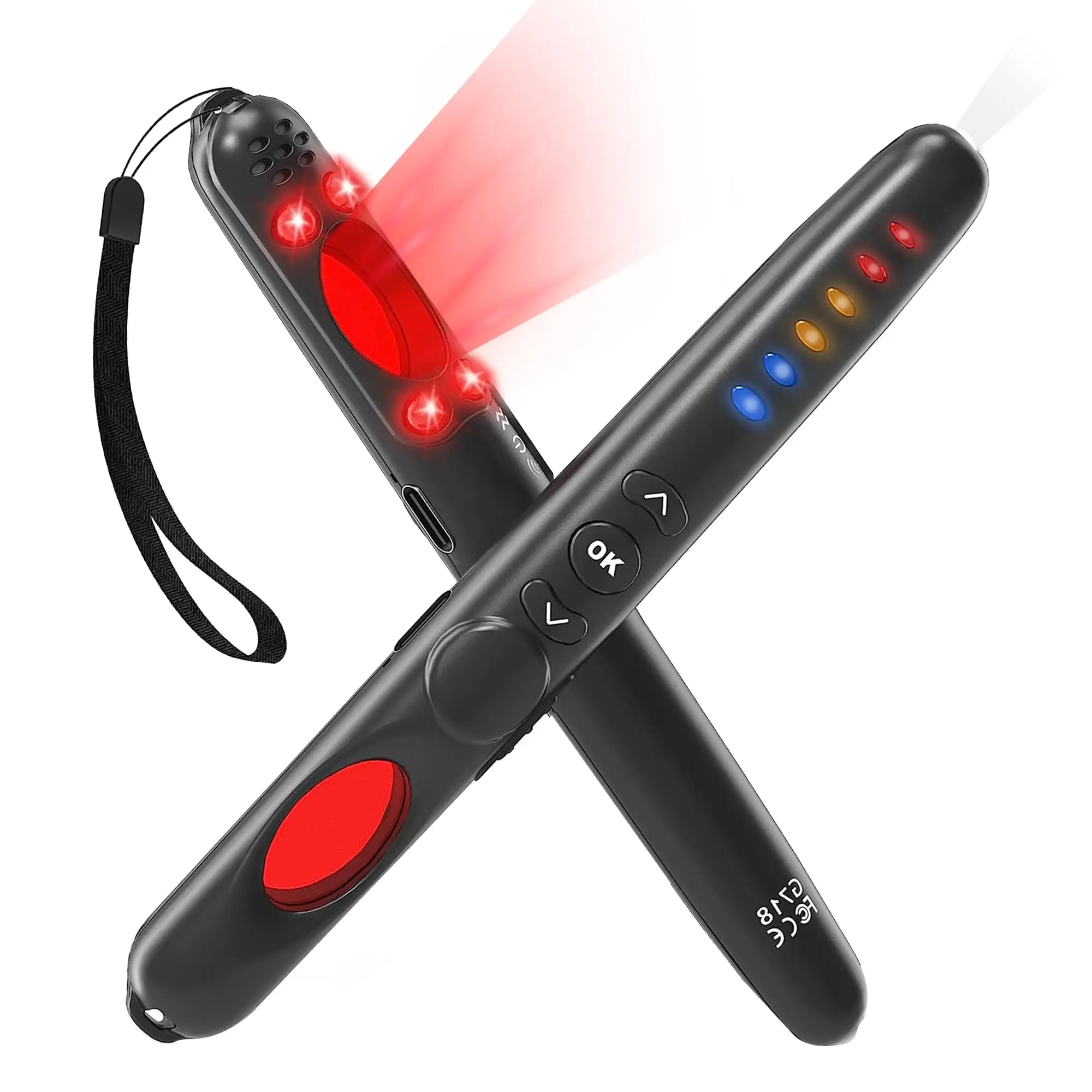 

Hidden Camera Detectors Pro Anti Spy Bug Privacy Protector 6 Levels Sensitivity 3 Professional Modes 25H Working Time Listening