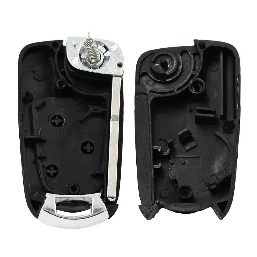 Key Case Car Key Shell Key Cover Folding Car Key Shell Fob Cover Folding Flip Remote Key Shell Case Smart Car Key Housing Uncut Blade For Ford Focus Suit Festiva Fusion KA 2002-2007
