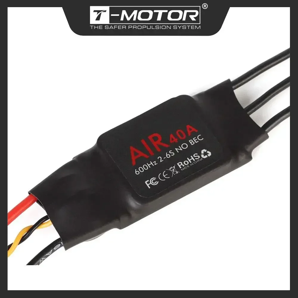 Pack de deux T-MOTOR Air ESC 20A et 40A côte à côte, comparaison de taille pour drone multirotor.