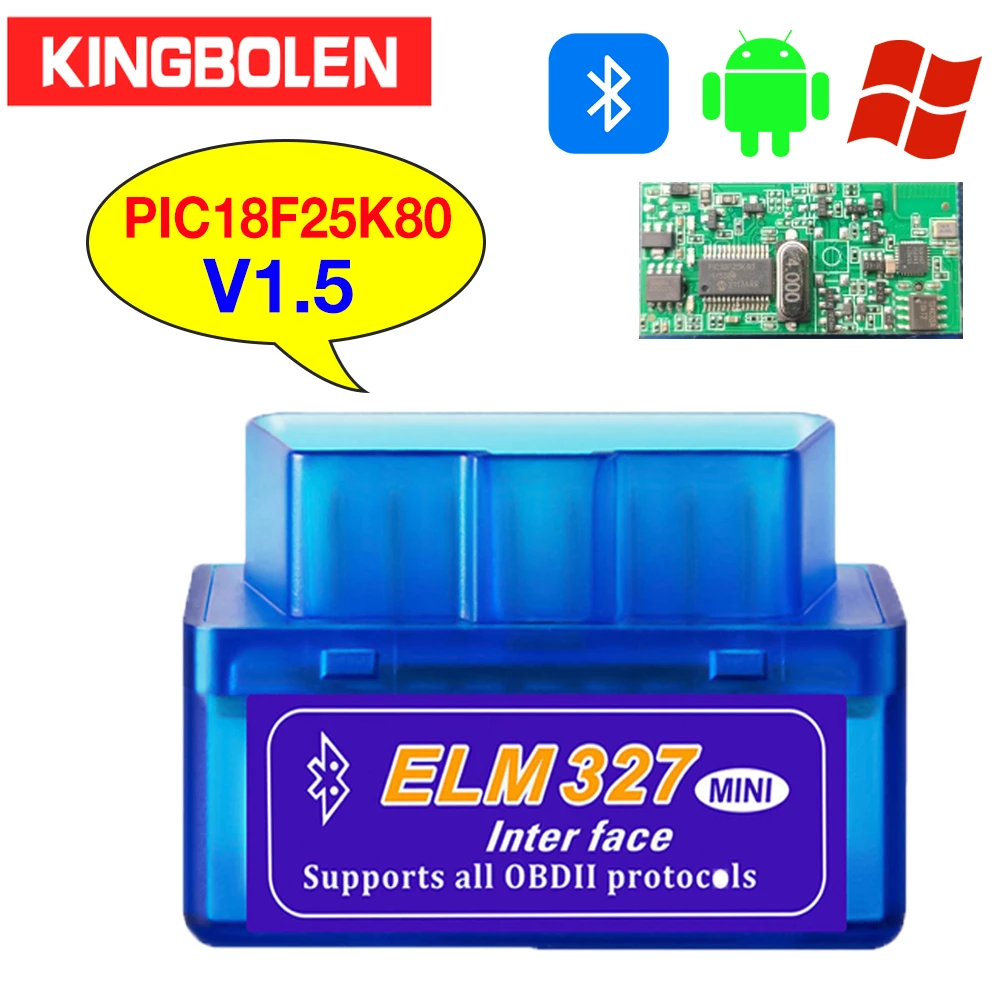 ELM327 OBD2 Advanced Bluetooth V1.5 ODB 2.0 II Auto Diagnose Scanner Werkzeug