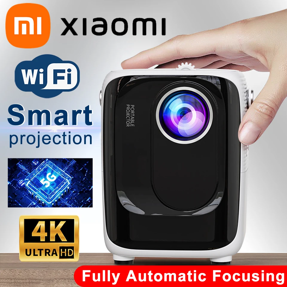 

NEW Xiaomi 5G Mini Home Projector 4K HD Android 11 Dual Band WIFI 6 800 ANSI BT5.0 1920*1080P Cinema Outdoor Portable Projector