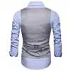 2020 New Men's Classic Formal Business Plus Size Men Solid Color Suit Vest Single Breasted Business Waistcoat Waistcoat 6