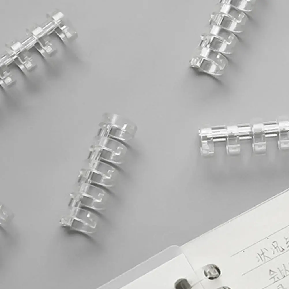 10개입 광택 플라스틱 루즈리프 바인더 세트, 오래가는 분할형 바인더 (스크랩북, 북, 저널, 창의적인 문구류용)