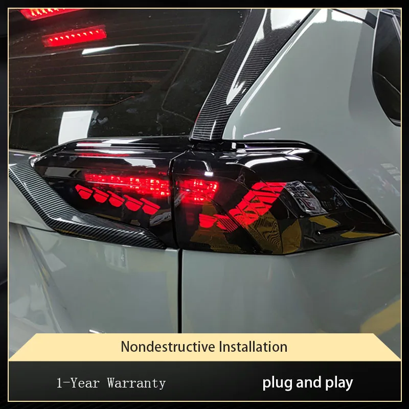 

Задний фонарь для Toyota RAV4 2020 2021 2022, обновленная версия, стиль дракона, стильный дизайн, сигнальная лампа, аксессуары