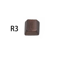 Solid Walnut Wood Novelty Keycap Set - Premium Wooden Keycap & Spacebar Design (R3 x1)