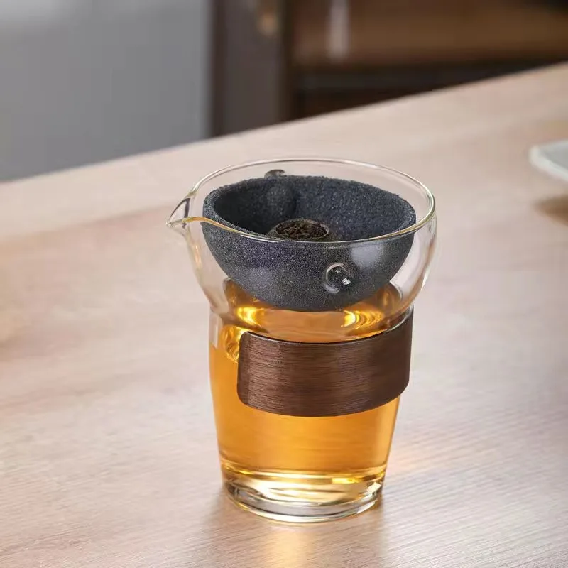 Obrót o 360 stopni filtracja bez porów czajniczek szklany zaparzacz do herbaty zaparzacz półautomatyczny zestaw do herbaty do domowego biura podróż Gong Fu zestaw do herbaty