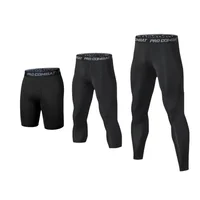 Pantalons de Compression pour hommes, collants Cool et secs, couche de base de sport, collants de course, entraînement athlétique, Shorts actifs 1