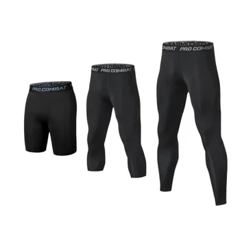 Mens Compression Pants Tights Cool Dry Leggings Sports Baselayer Running Tights Athletic Workout Active Shorts 1