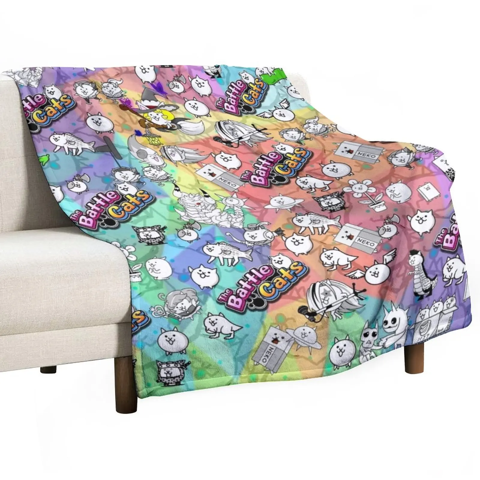 

Battle Cats Throw Blanket Stuffeds Weighted warm for winter Blankets