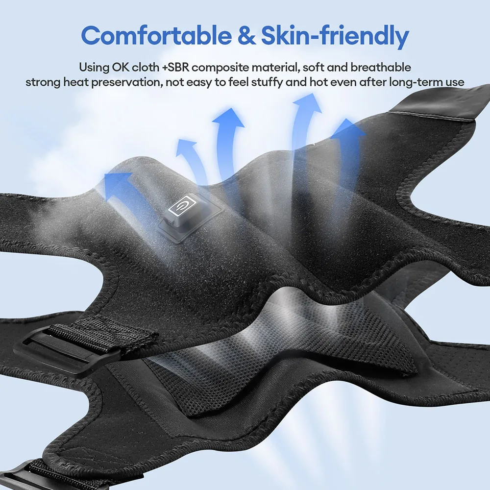 Heated Shoulder Brace Wrap Shoulder Massage USB Electric Heating Pad Support Belt Strap For Arm Shoulder Fitness Brace Keep Warm