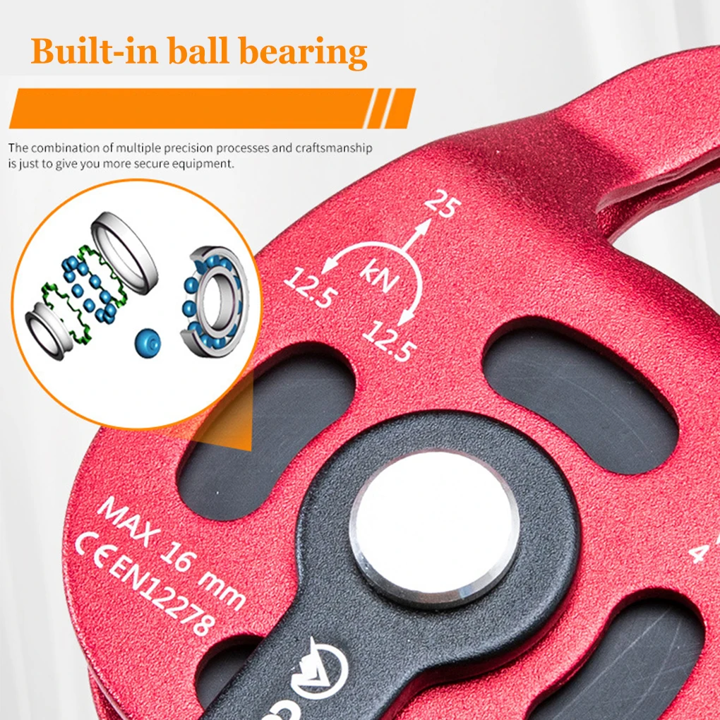 Climbing Pulley Professional Lift Accessory Load-bearing Ascender Lifter Equipment