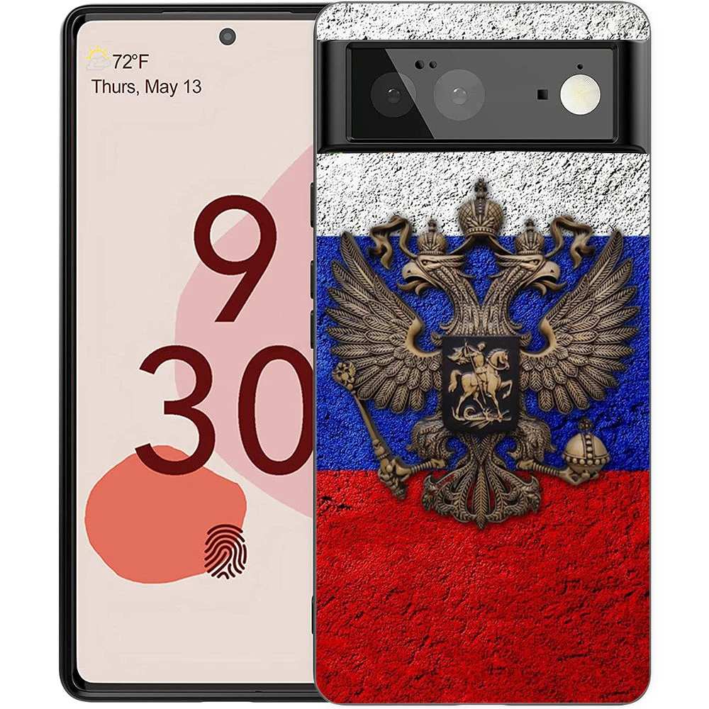 Russian Flag Shockproof Silicone Phone Case - Soft TPU Protective Cover